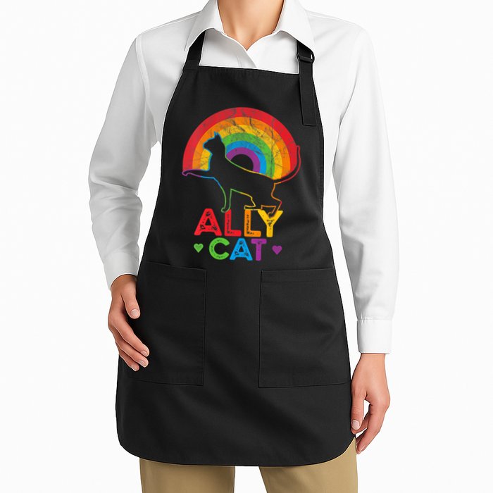 Ally Cat LGBT Pride Ally Cat With Rainbow Apron