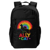 Ally Cat LGBT Pride Ally Cat With Rainbow Backpack