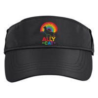 Ally Cat LGBT Pride Ally Cat With Rainbow Adult Drive Performance Visor