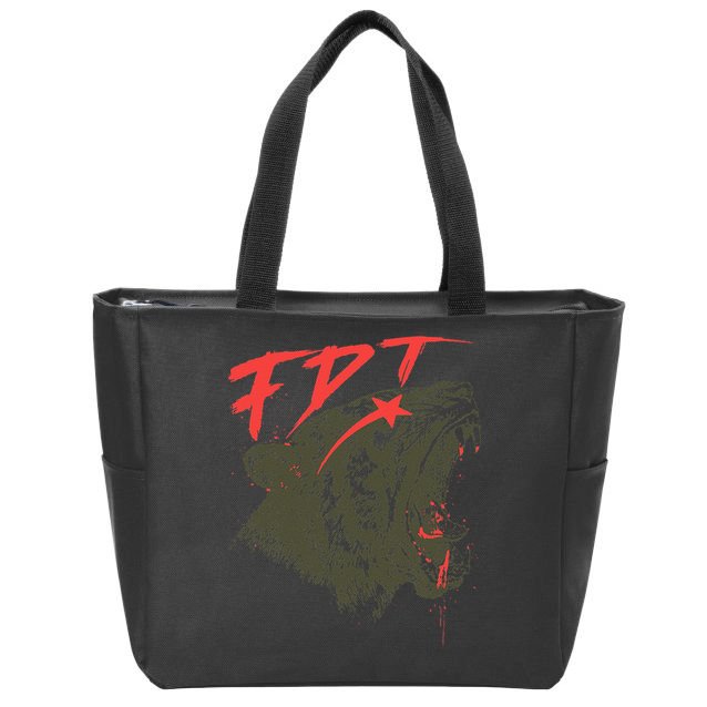 Anti-Trump Cat Ladies Foxtrot Deltas Tangos Feminist Zip Tote Bag