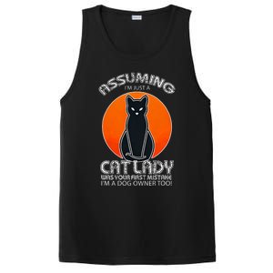 Assuming Cat Lady Halloween Dog And Black Cat Owners PosiCharge Competitor Tank