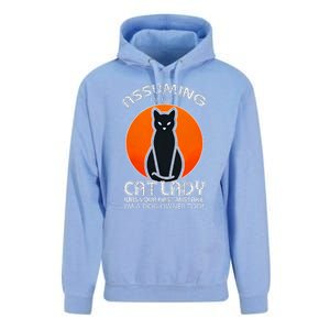 Assuming Cat Lady Halloween Dog And Black Cat Owners Unisex Surf Hoodie