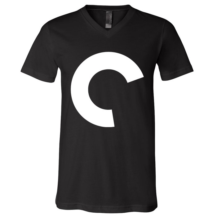 Aqua Criterion Logo V-Neck T-Shirt