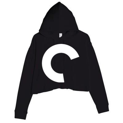 Aqua Criterion Logo Crop Fleece Hoodie