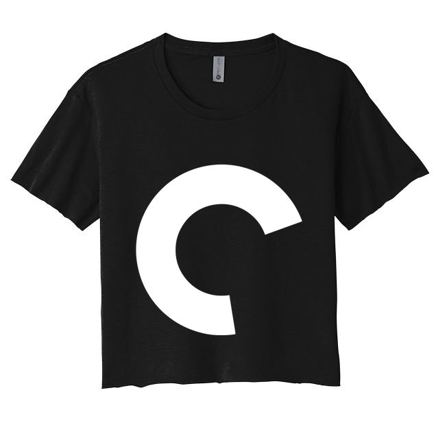 Aqua Criterion Logo Crop Top