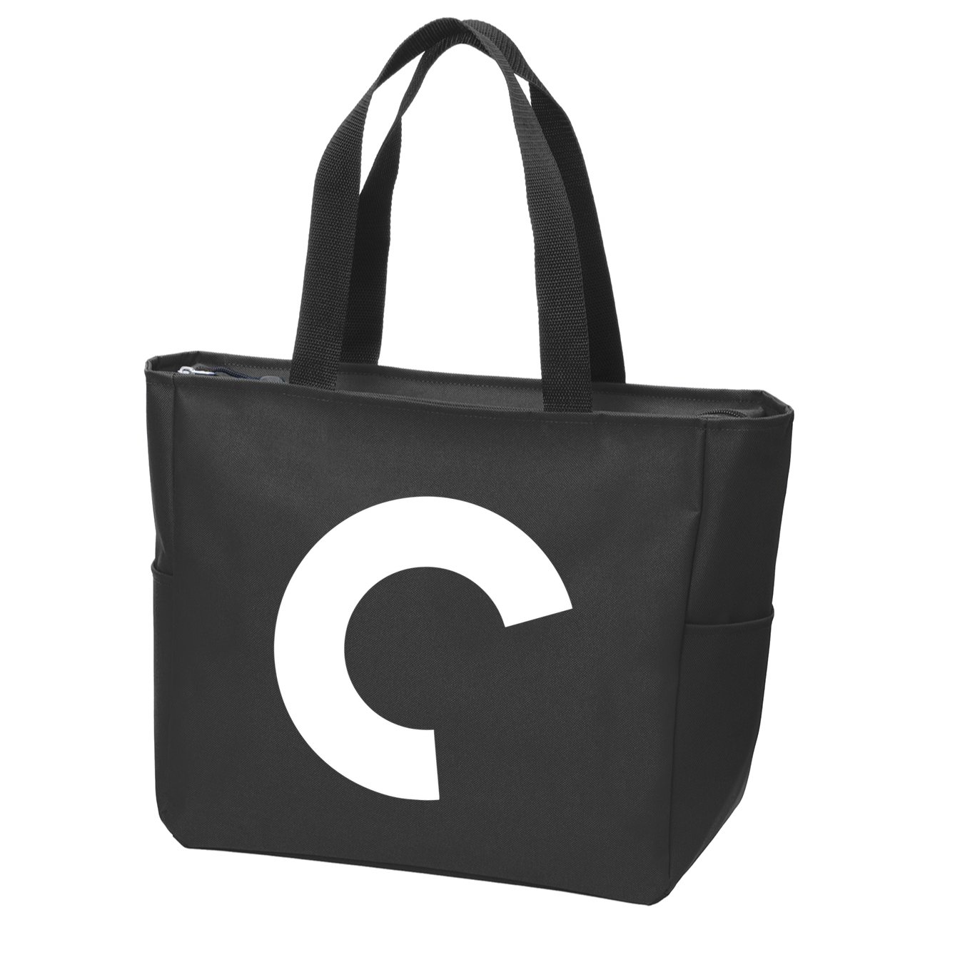 Aqua Criterion Logo Zip Tote Bag