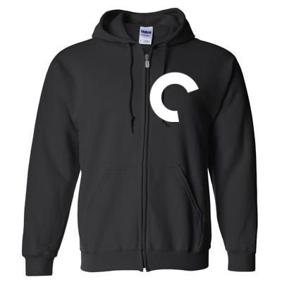 Aqua Criterion Logo Full Zip Hoodie