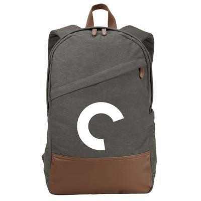 Aqua Criterion Logo Cotton Canvas Backpack