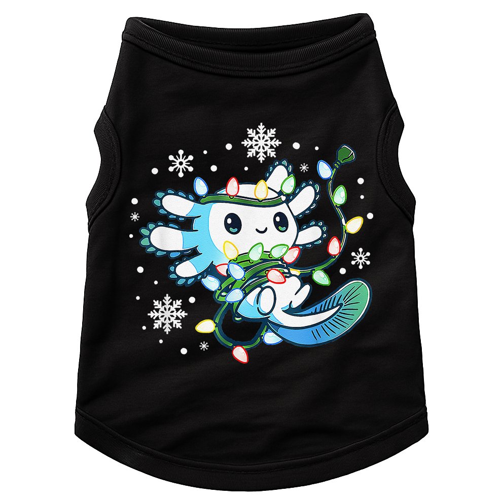 Axolotl Christmas Lights Xmas Tree Pajamas Doggie Tank