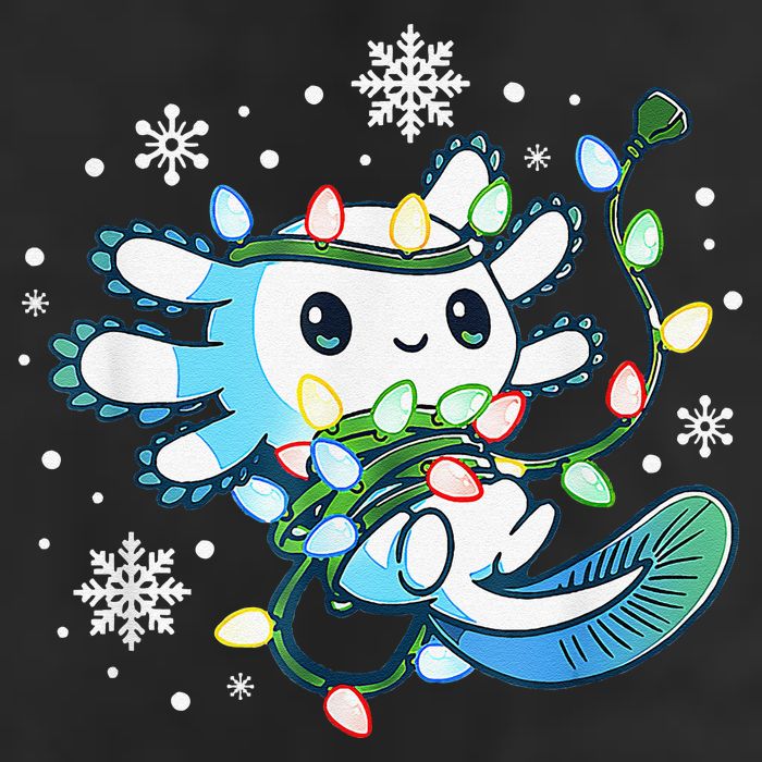 Axolotl Christmas Lights Xmas Tree Pajamas 25L Jumbo Tote