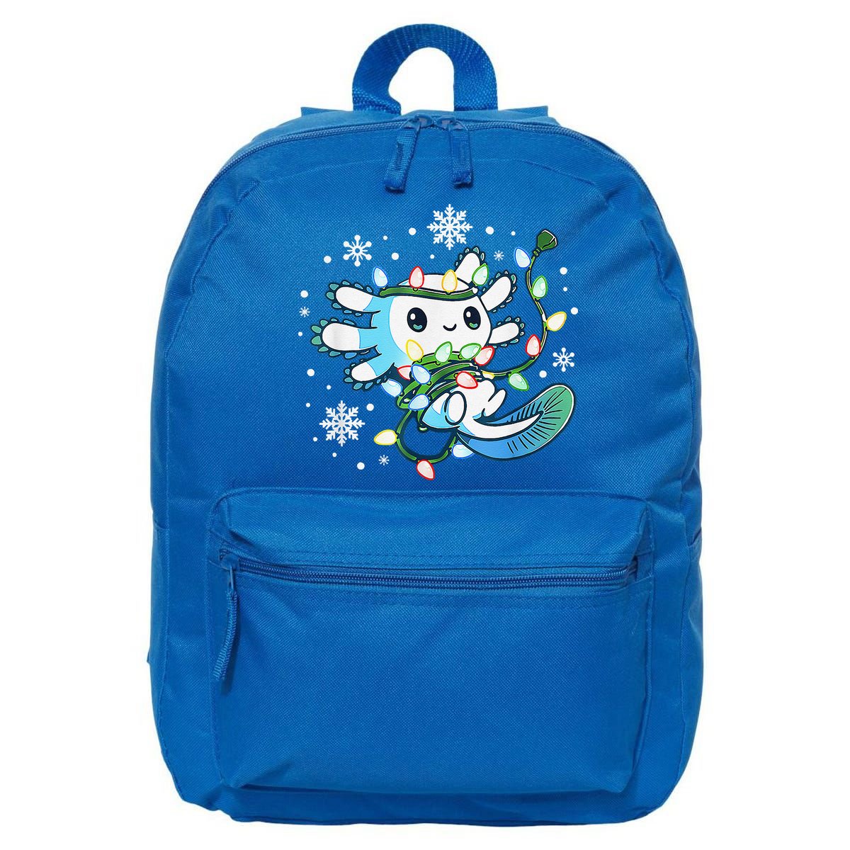Axolotl Christmas Lights Xmas Tree Pajamas 16 in Basic Backpack