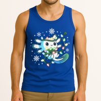 Axolotl Christmas Lights Xmas Tree Pajamas Tank Top