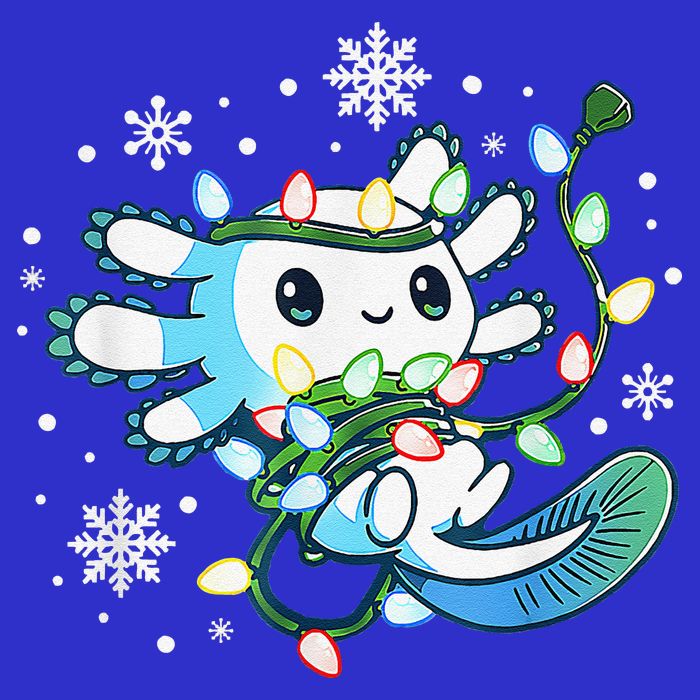 Axolotl Christmas Lights Xmas Tree Pajamas Toddler T-Shirt