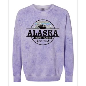 Alaska Cruise Last Frontier Family Group Trip Gift Colorblast Crewneck Sweatshirt