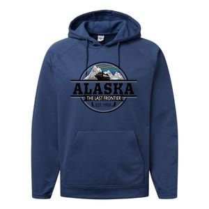 Alaska Cruise Last Frontier Family Group Trip Gift Performance Fleece Hoodie