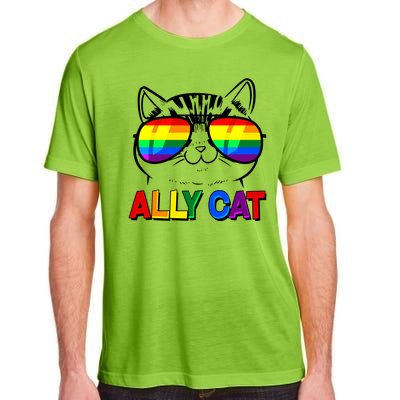 Ally Cat LGBT Pride Adult ChromaSoft Performance T-Shirt