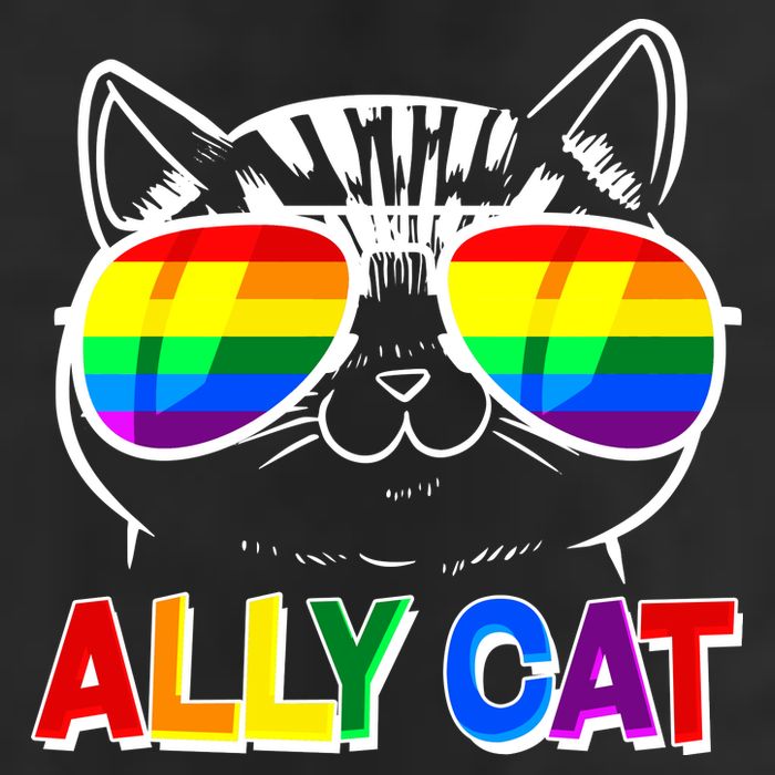 Ally Cat LGBT Pride Adult Drive Performance Visor