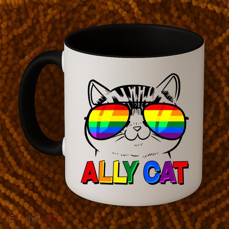 Ally Cat LGBT Pride Mug