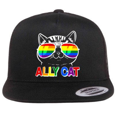 Ally Cat LGBT Pride Flatbill Hat