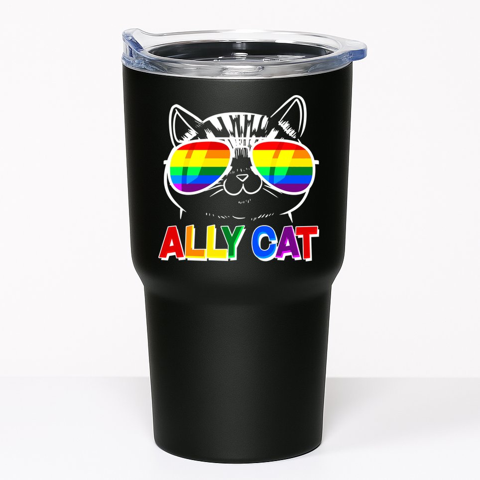 Ally Cat LGBT Pride Tumbler