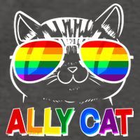 Ally Cat LGBT Pride Vector Backpack