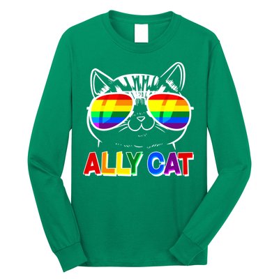 Ally Cat LGBT Pride Long Sleeve Shirt