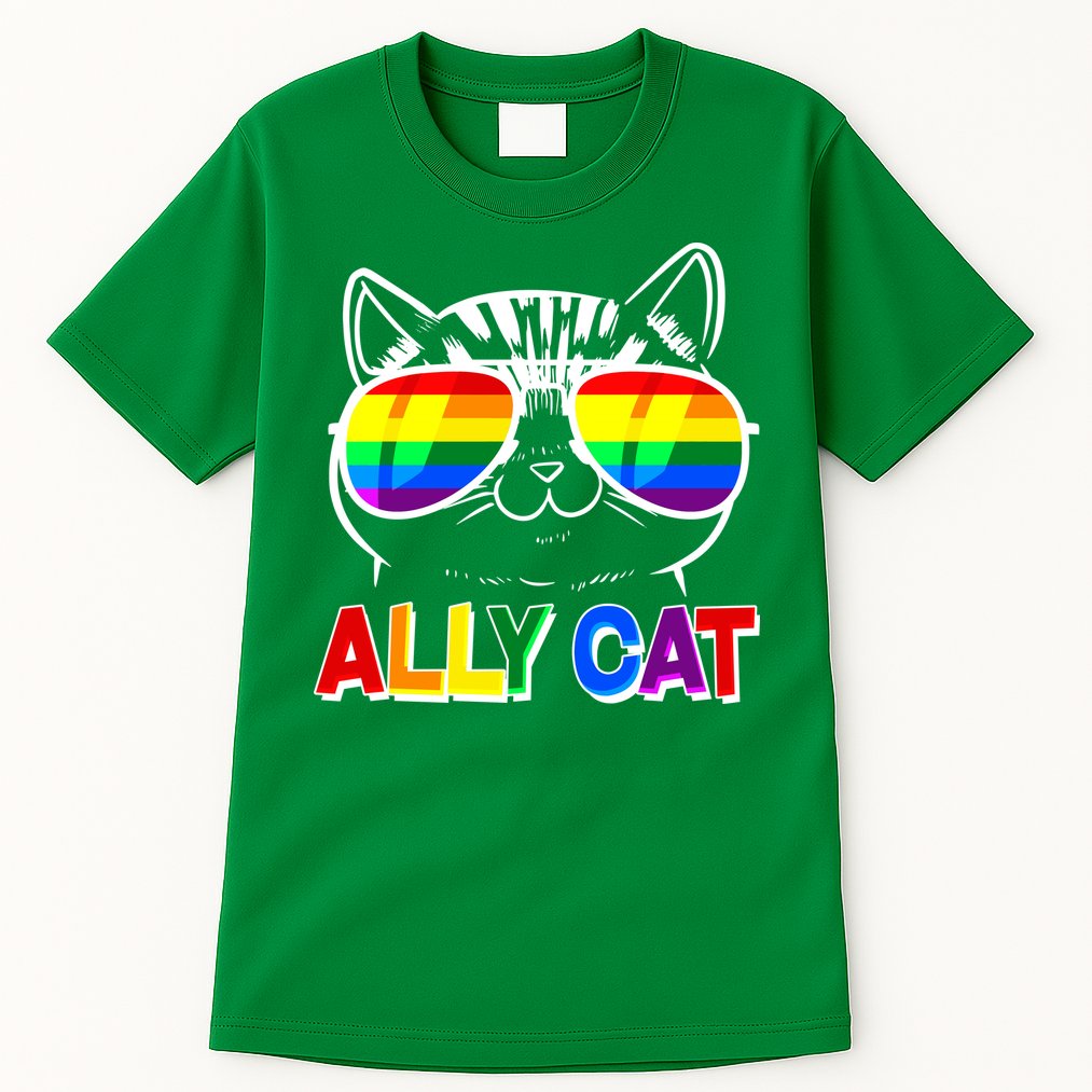 Ally Cat LGBT Pride Tall T-Shirt