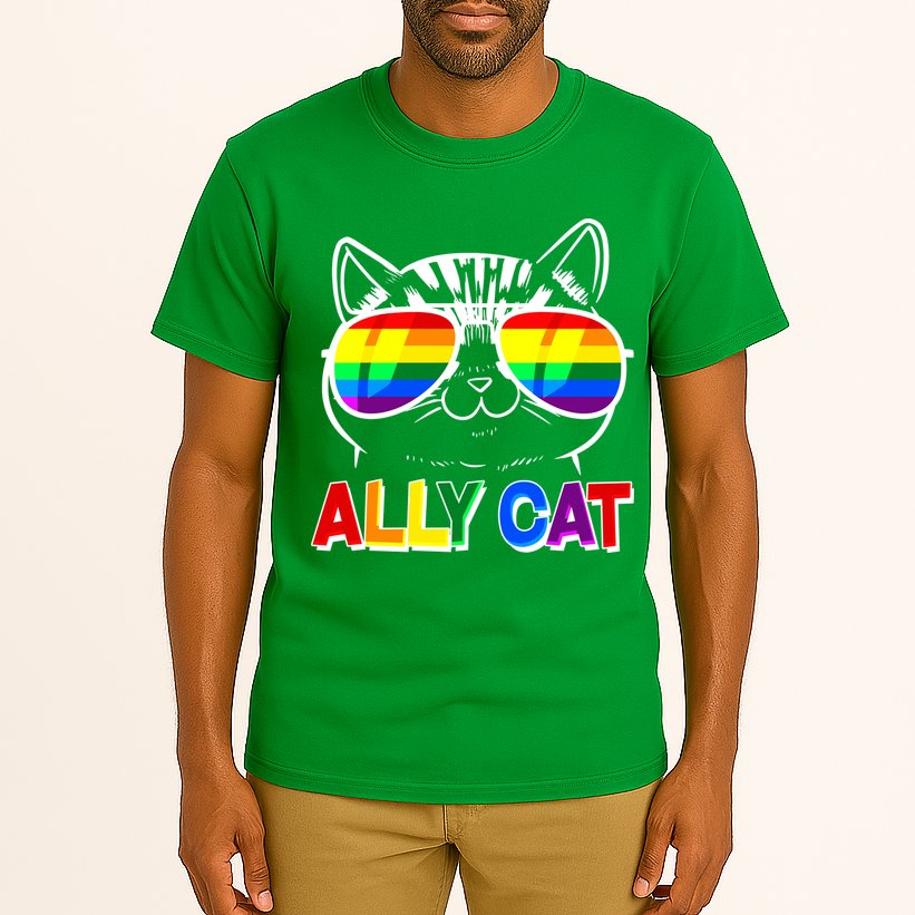 Ally Cat LGBT Pride Tall T-Shirt