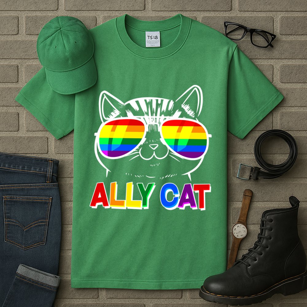 Ally Cat LGBT Pride Tall T-Shirt