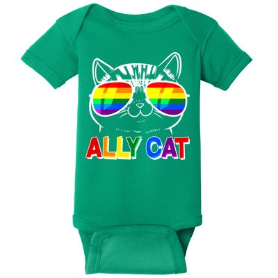 Ally Cat LGBT Pride Baby Bodysuit