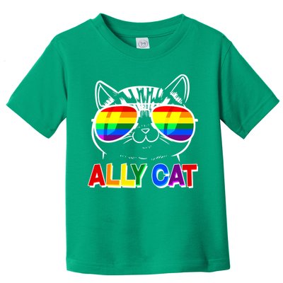 Ally Cat LGBT Pride Toddler T-Shirt