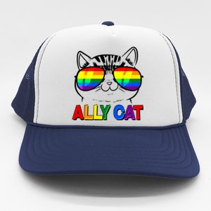 Ally Cat LGBT Pride Trucker Hat