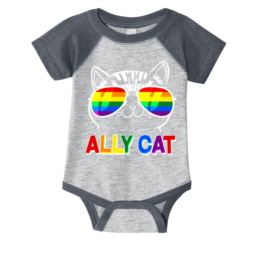 Ally Cat LGBT Pride Infant Baby Jersey Bodysuit