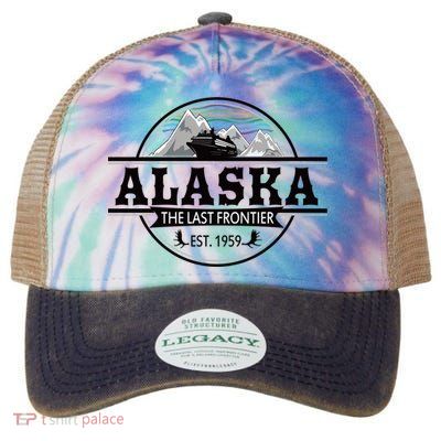 Alaska Cruise Last Frontier Family Group Trip Great Gift Legacy Tie Dye Trucker Hat