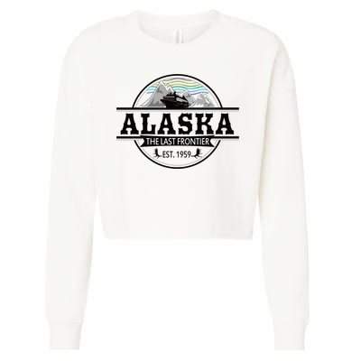 Alaska Cruise Last Frontier Family Group Trip Great Gift Cropped Pullover Crew