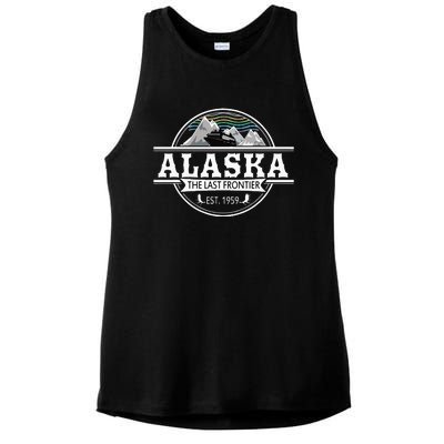 Alaska Cruise Last Frontier Group Vacation Ladies PosiCharge Tri-Blend Wicking Tank