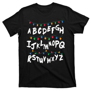 Alphabet Christmas Lights Stranger T-Shirt