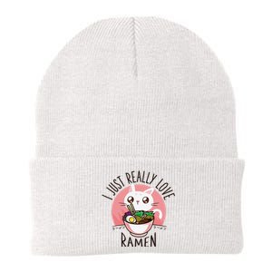 Anime Cat Love Ramen Japanese Noodles Kawaii Knit Cap Winter Beanie