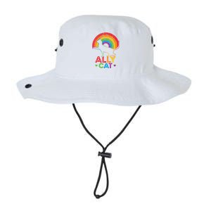 Ally Cat Lgbt Pride Ally Cat With Rainbow Gift Legacy Cool Fit Booney Bucket Hat