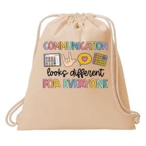 Autism Communication Looks Different For Everyone Drawstring Bag