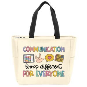 Autism Communication Looks Different For Everyone Zip Tote Bag