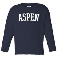 Aspen College Logo Toddler Long Sleeve Shirt