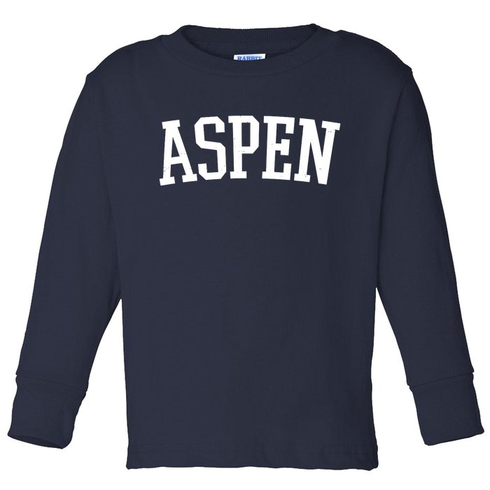 Aspen College Logo Toddler Long Sleeve Shirt