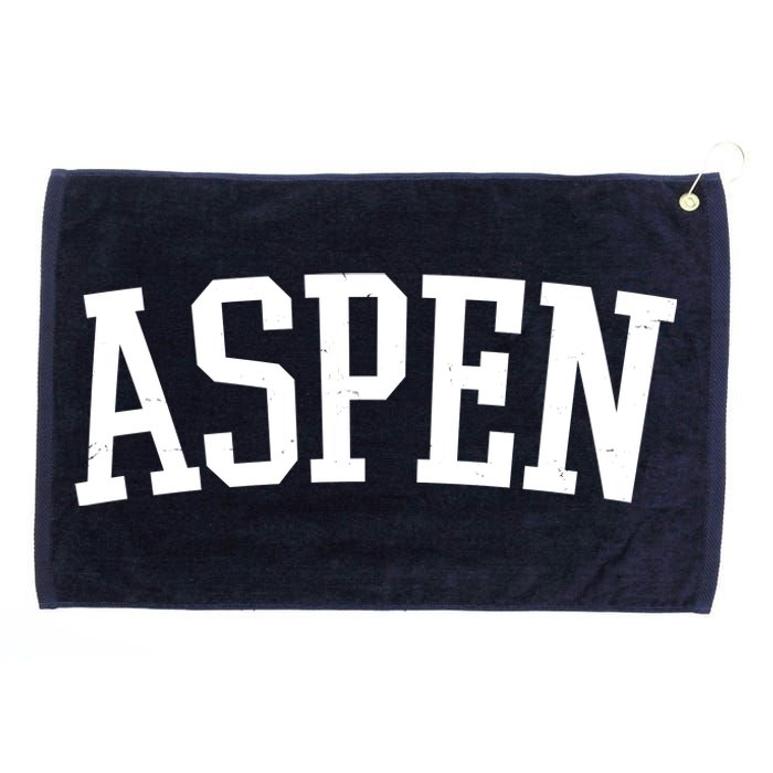 Aspen College Logo Grommeted Golf Towel