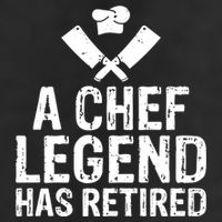 A Chef Legend Has Retired Kitchen Culinary Cook Gift 7 Panel Mesh Trucker Snapback Hat