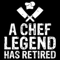 A Chef Legend Has Retired Kitchen Culinary Cook Gift Impact Tech Backpack