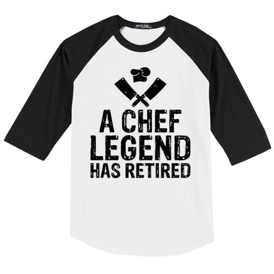 A Chef Legend Has Retired Kitchen Culinary Cook Gift Baseball Sleeve Shirt
