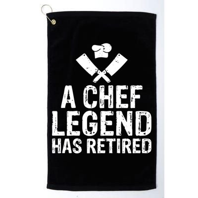 A Chef Legend Has Retired Kitchen Culinary Cook Gift Golf Towel
