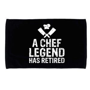 A Chef Legend Has Retired Kitchen Culinary Cook Gift Microfiber Hand Towel