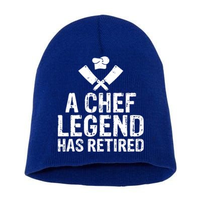 A Chef Legend Has Retired Kitchen Culinary Cook Gift Short Acrylic Beanie